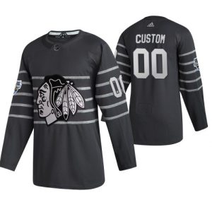 Chicago Blackhawks Trikot Benutzerdefinierte Grau 2020 NHL All Star